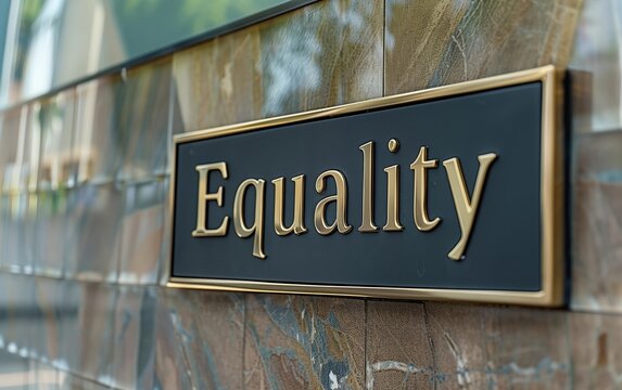 Equality Street Sign Mounted on Wall - Inclusion Themes, Rights Advocacy, Public Spaces Communication - Government, Activism