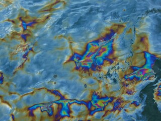 Ölverschmutzung auf Ozean