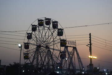 ferris wheel in the night