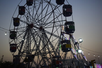 Ferris wheel at night