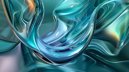 Contemporary Tranquility: Captivating Modern Digital Art with Organic Flow