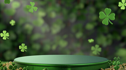 St. Patrick's Day Product Montage: Festive Pot of Gold Tabletop blank stage