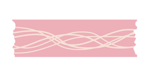 pink background with hearts washi tape