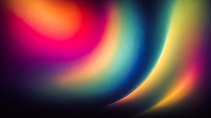Fototapeta premium Abstraction of luminous smooth lines in high-tech style as a background.