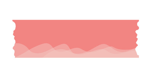 Washi tape pink color with wave motif