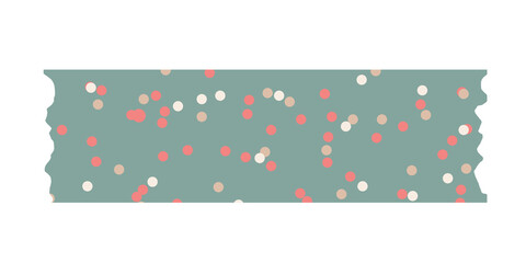 Polkadot motif in the washi tape ilustration abstract 