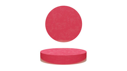 a pink toilet seat with a round lid