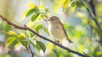 A small bird on a tree branch