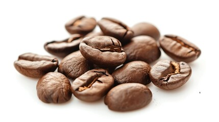 stock photo of coffee photography,studio light, photorealistic, sharp focus, isolated white background, without text  