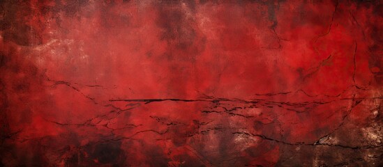 A weathered red wall showing signs of wear - obrazy, fototapety, plakaty