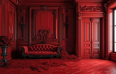 Opulent Red Interior