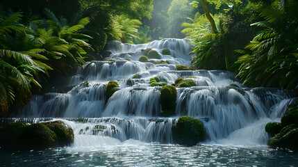 Obraz premium Tree stream in the mountains