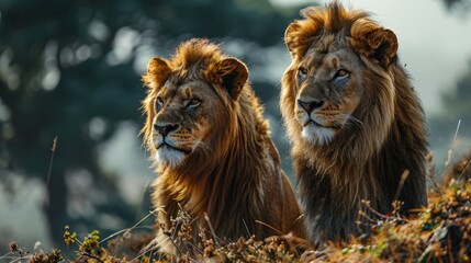 Regal Lions in Natural Habitat