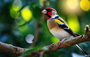 Vibrant Goldfinch in Natural Habitat