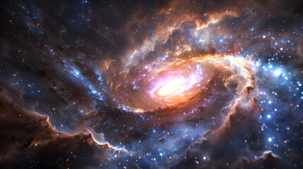 Ethereal Cosmic Quasar: A Brilliant Celestial Phenomenon Illuminating the Depths of the Universe