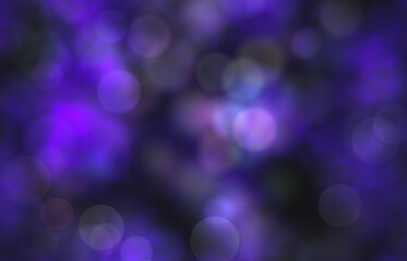 beautiful holiday background of purple bokeh overlay. Soft bright purple Blurred background....