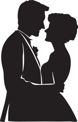 silhouette of a couple