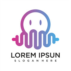 music player element. logo template electronic music, equalizer, store, DJ music, nightclub, disco. audio wave logo concept, multimedia technology themed, abstract shape