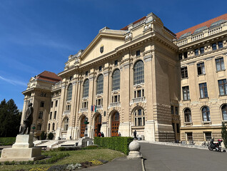 Building of the university Debrecen city Hungary