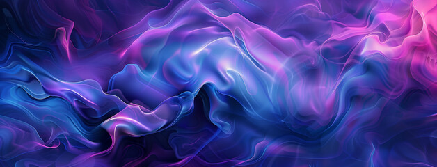 Smoke abstract , Multicolored waves violet-blue gradient, Vivid Violet-Blue Gradient , violet-blue blurred background, illustration multicolored violet-blue gradient trendy abstract, Ai