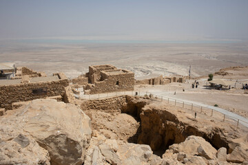 Masada view from the top of the fortress