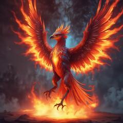 Phoenix Symphony: A Flamboyant Tale of Rebirth and Resilience, Where the Fiery Plumage Ignites the Skies with Eternal Splendor