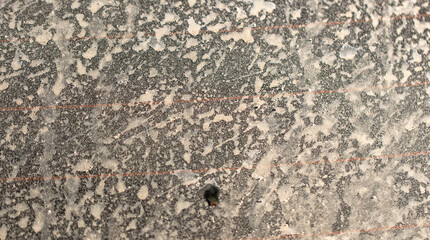 Dirt on the car glass. Abstract background