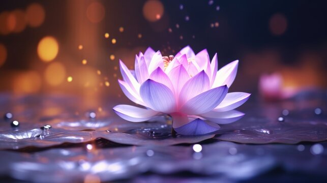 Glowing lotus wallpaper