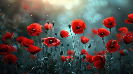 The Fourteen Red Poppies