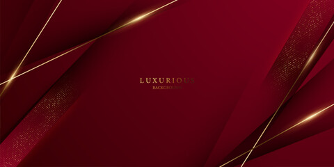 red background design With luxurious effect elements Vector illustration
