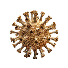 Coronavirus on isolated transparent background