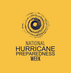 hurricane preparedness sign on white background	