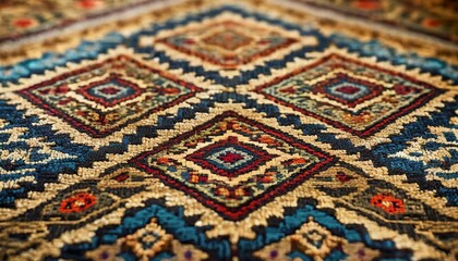 Silk Road Stories: Authentic Persian Rug Vector