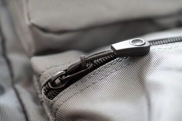 close up of zipper