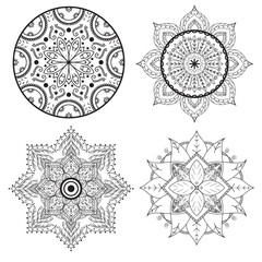 Bundle abstract mandala vector design