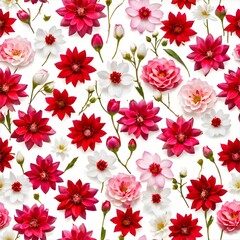 Seamless watercolour Textile floral flower texture patterns for fabric digital print.
