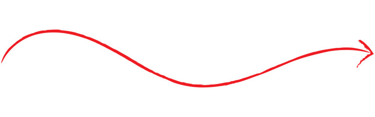 Red Twisting doodle arrow. Thin hand drawn icon. Line curved arrow. Line doodle arrow icon . Brush doodle arrow icon. hand drawn Arrows icons Set. arrow icon with various direction. eps 10