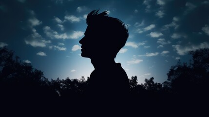 silhouette of a person