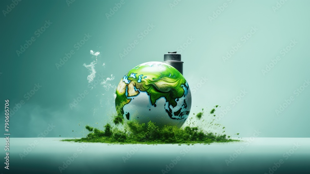 Poster green planet earth