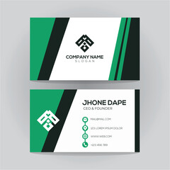 Modern and clean professional business card vector template