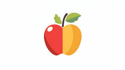 illustration of an apple, vector illustration 