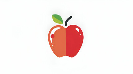 Obraz premium illustration of an apple, vector illustration 