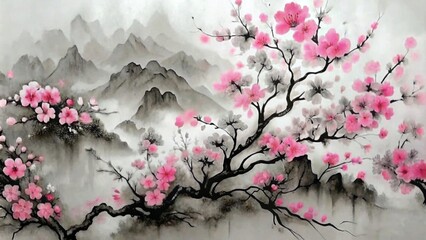 cherry blossom - obrazy, fototapety, plakaty