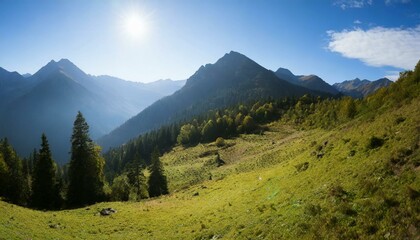 panorama of the mountains