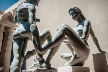 Depth of expression: Sculptures of female images in museum halls
