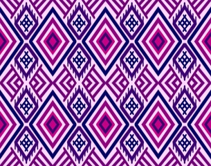 Seamless Ikat ethnic traditional pattern geometric abstract folklore ornament Tribal ethnic illustration background