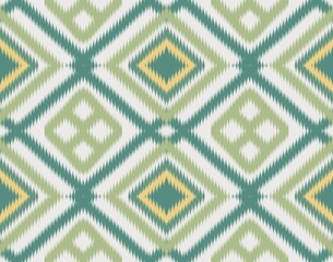 Seamless Ikat ethnic traditional pattern geometric abstract folklore ornament Tribal ethnic...