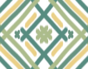 Seamless Ikat ethnic traditional pattern geometric abstract folklore ornament Tribal ethnic...