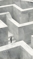 Perplexing Passage A Geometric Maze Reflecting the Complexity of the Mind