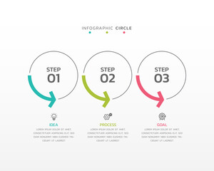 Vector infographics business template design
